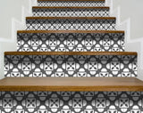 4" X 4" Dark Gray and White Coli Peel and Stick Tiles