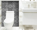 4" X 4" Gray and White Multi Peel and Stick Removable Tiles