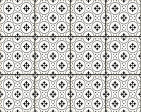 4" X 4" Black and White Rosa Peel and Stick Removable Tiles