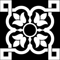 4" X 4" Black and White Stark Peel and Stick Removable Tiles