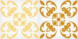 4" X 4" Golden Yellow Retro Peel And Stick Removable Tiles