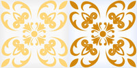 4" X 4" Golden Yellow Retro Peel And Stick Removable Tiles