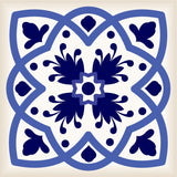 4" X 4" Blue And White Mosaic Peel And Stick Removable Tiles