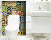 4" X 4" Auguri Mix Peel and Stick Removable Tiles