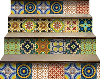 4" X 4" Auguri Mix Peel and Stick Removable Tiles