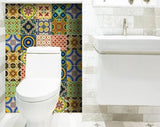 4" X 4" Auguri Mix Peel and Stick Removable Tiles