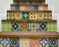 4" X 4" Auguri Mix Peel and Stick Removable Tiles