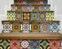 4" X 4" Auguri Flora Peel and Stick Removable Tiles