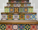 4" X 4" Auguri Flora Peel and Stick Removable Tiles