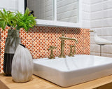 4" X 4" Terra Cotta Tango Peel and Stick Tiles