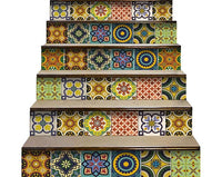 4" X 4" Euro Mosaic Peel and Stick Removable Tiles
