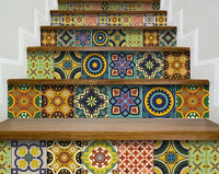 4" X 4" Euro Mosaic Peel and Stick Removable Tiles