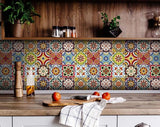 4" X 4" Mediterra Mosaic Peel and Stick Tiles