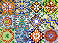 4" X 4" Mediterranean Mash Mosaic Peel and Stick Tiles