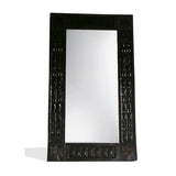 Solid Wood West African Hand Carved Wall Mirror