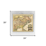 24" x 28" Vintage 1718 Map of New France