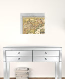 24" x 28" Vintage 1718 Map of New France