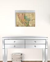 24" x 30" Vintage 1846 Map of Mexico Wall Art