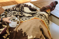 Ultra Soft Bear and Deer Lodge Handmade Blanket