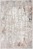 4? x 6? Gray and Ivory Abstract Branches Area Rug