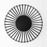 Set Of Two Black Metal Wire Decorative Bowls