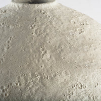 Narrow White Textured Ceramic Vase