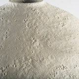 Narrow White Textured Ceramic Vase