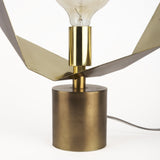 Golden Geometric Halo Table or Desk Lamp