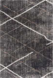 4? x 6? Gray Modern Distressed Lines Area Rug