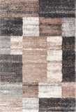 7? x 9? Beige Modern Blocks Area Rug