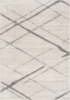 2? x 4? Gray Modern Abstract Pattern Area Rug