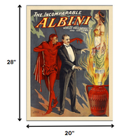 36" x 48" The Incomparable Albini Vintage Magic Poster Wall Art