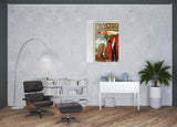 36" x 48" Vintage 1934 Blackstone Magic Wall Art