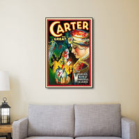 12" x 18" Vintage c1920s Carter Vintage Magic Poster Wall Art
