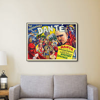 36" x 48" The Mysterious Dante Vintage Magic Poster Wall Art