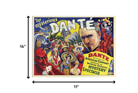36" x 48" The Mysterious Dante Vintage Magic Poster Wall Art