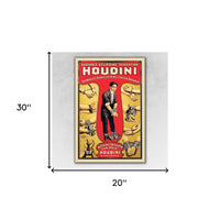 24" x 36" Houdini Handcuff King Vintage Magic Poster Wall Art