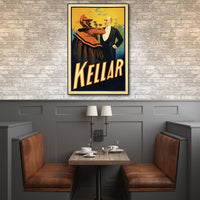 36" x 54" Kellar Drinks with the Devil Vintage Magic Poster Wall Art