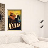 36" x 54" Kellar Drinks with the Devil Vintage Magic Poster Wall Art