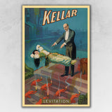 36" x 54" Kellar Levitation Vintage Magic Poster Wall Art