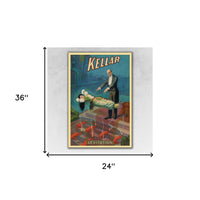 36" x 54" Kellar Levitation Vintage Magic Poster Wall Art