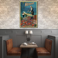 36" x 54" Kellar Levitation Vintage Magic Poster Wall Art