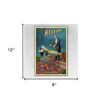 36" x 54" Kellar Levitation Vintage Magic Poster Wall Art