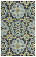 8? x 10' Green Floral Artwork Area Rug