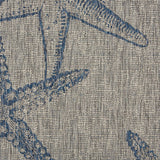 8? x 9? Blue Starfish Indoor Outdoor Area Rug