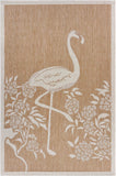 5? x 7? Tan Flamingo Indoor Outdoor Area Rug