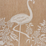 5? x 7? Tan Flamingo Indoor Outdoor Area Rug