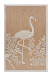 5? x 7? Tan Flamingo Indoor Outdoor Area Rug