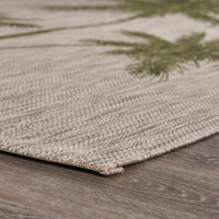 5? x 7? Green Palm Tree Indoor Outdoor Area Rug