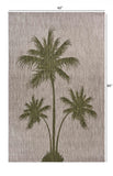 5? x 7? Green Palm Tree Indoor Outdoor Area Rug